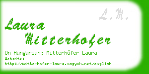 laura mitterhofer business card