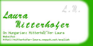 laura mitterhofer business card